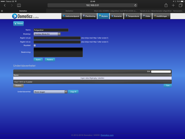 image.png (273.83 KiB) Visad 9952 gånger så här ser det ut i Domoticz