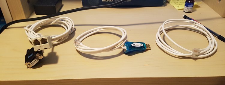 Gammal seriell koppling, ny usb koppling och gammal temperatursensor