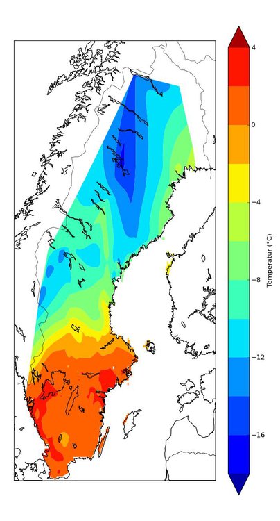 Temperaturdata från 23.40 11/3-11.